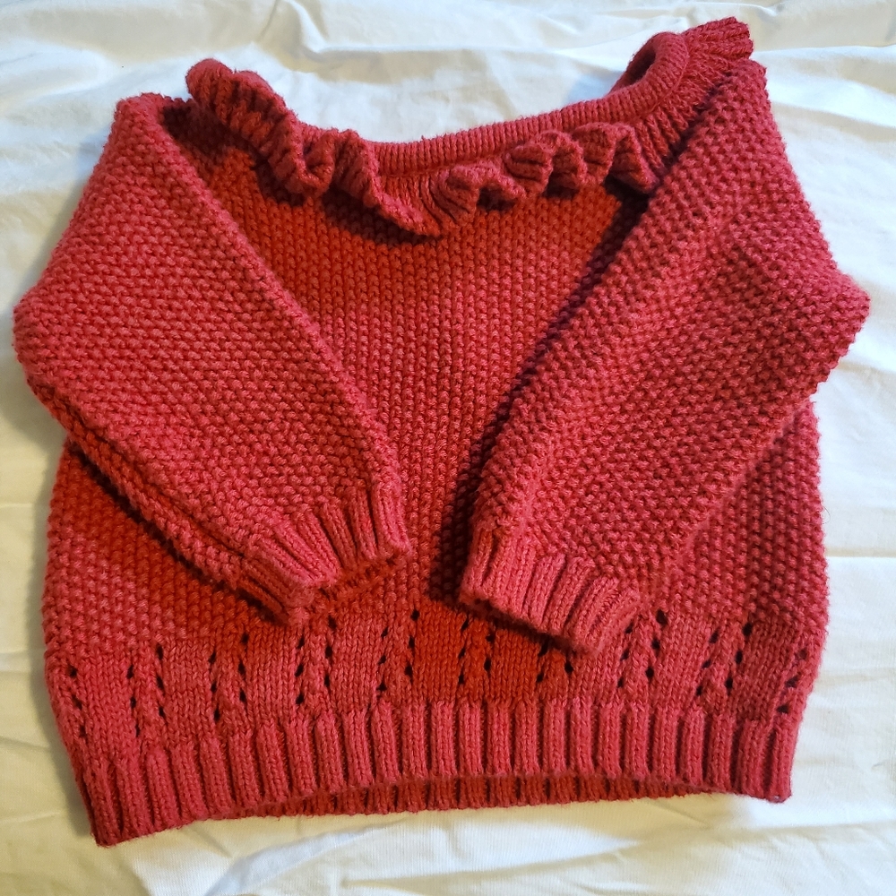 ❤️Baby Girl 0/3 Month Red Sweater❤️